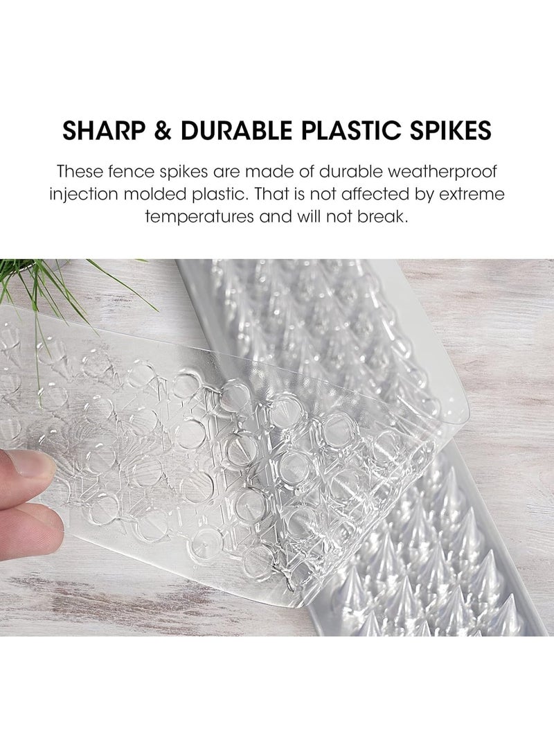 يُسلِّم 10 قطع مسامير طاردة للطيور للاستخدام الخارجي، للحمام والطيور الصغيرة الأخرى، سنجاب، قط، راكون (للاستخدام الخارجي) (اللون: أبيض) - Image 4