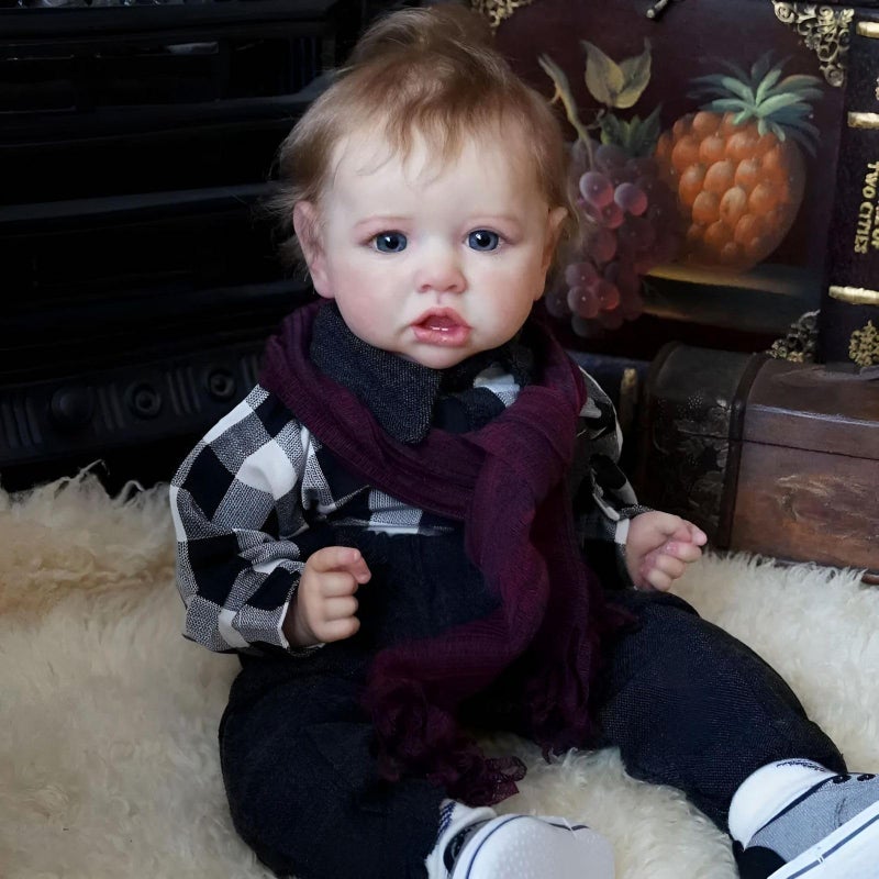 KSBD Reborn Baby Dolls 20 inch Lifelike Realistic Baby Doll Boy Real Life Baby Dolls with Soft Weighted Body Real Newborn Baby Reborn Gift with Accessories for 3 Years Old Kids - Image 2