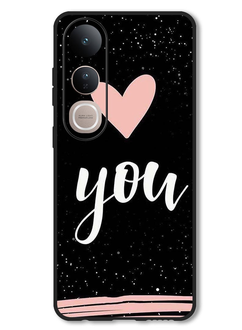 Theodor Case Compatible with Vivo V50 Lite Protection Shockproof Bumper Cover You  Heart - Image 1