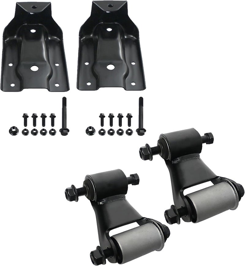 BST BSSP Rear Leaf Spring Hanger Bracket and Shackle Kit - Image 1