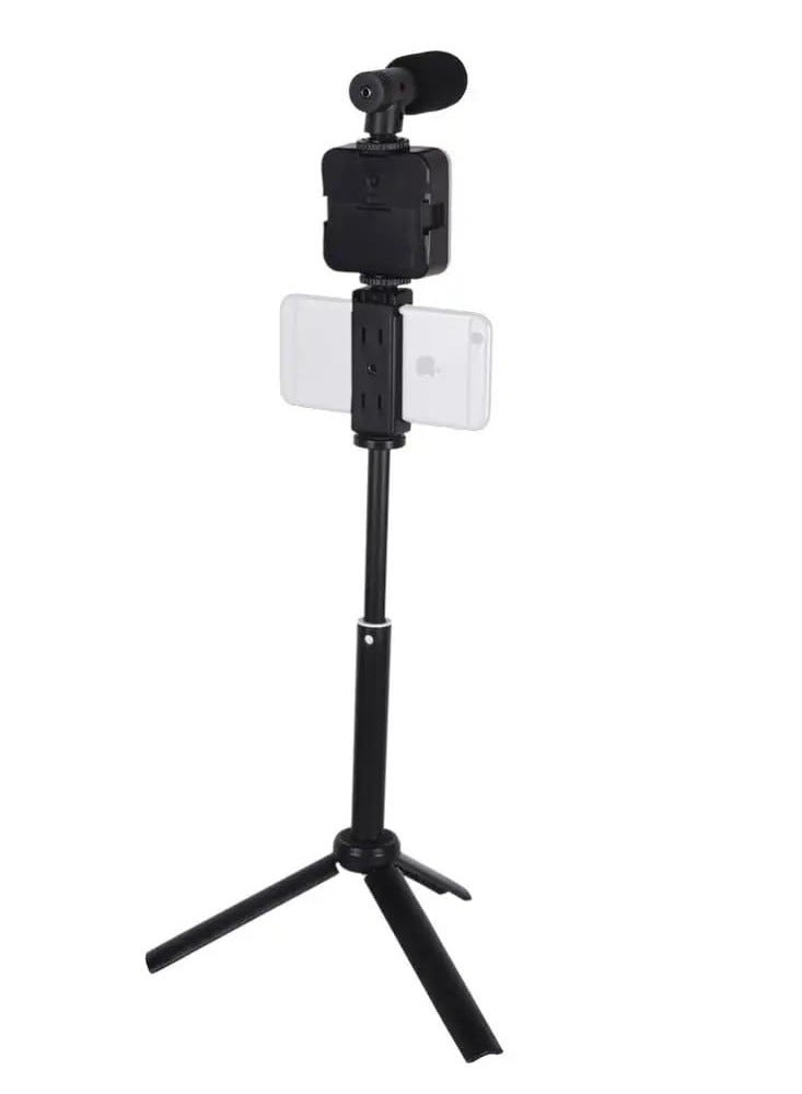 ELTRAZONE W020 AY-49T Flexible Phone Tripod with Microphone Filling Light Selfie Vlogging Kit - Image 4