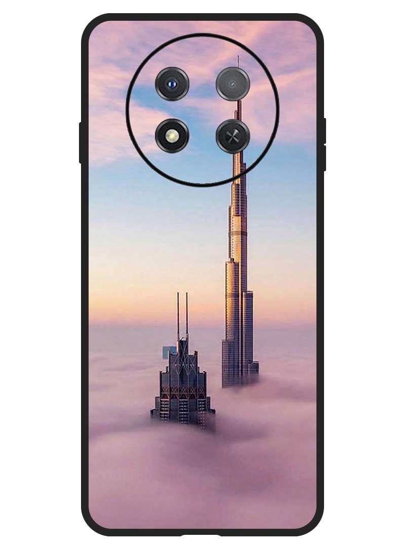 Theodor Protective Case Anti Scratch Shock Proof Bumper Cover For Huawei Enjoy 60X Burj Khalifa In Clouds - Image 1