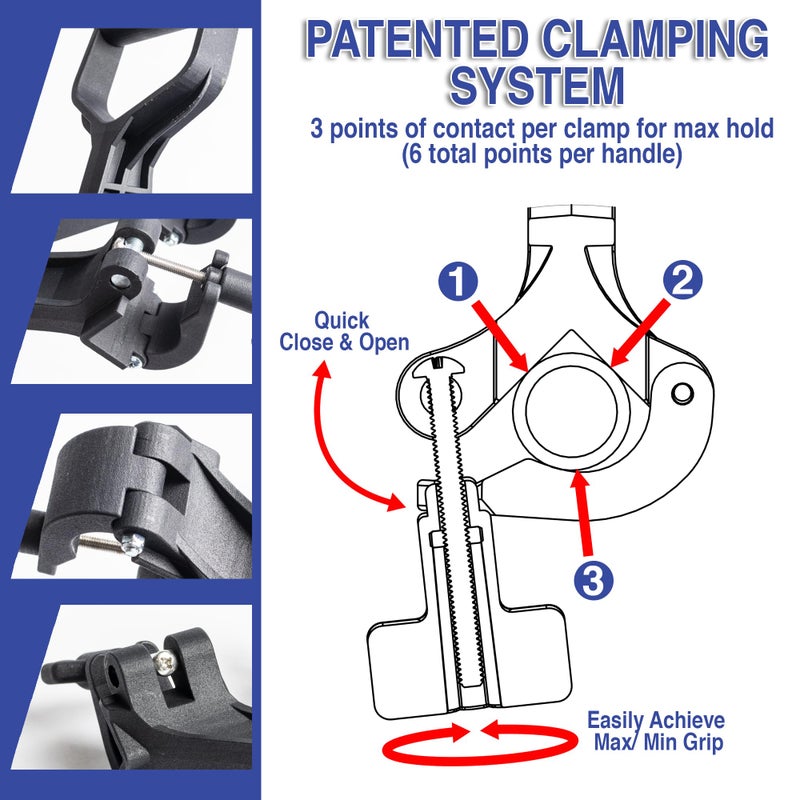Reach Right Universal Handle Attachment for Snow Shovel, Weedeater, String Trimmer, Rake & More | Versatile Ergonomic Back Saving Attachment for All Gardening Tools | Made in The USA - Image 3