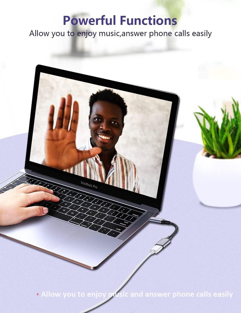 LecLooc كابل محول صوت USB C إلى Lightning، ذكر USB Type C إلى أنثى Lightning HiFi، محول سماعات الرأس متوافق مع iPhone 16 15، iPad Pro Air، MacBook، Galaxy S23 S22، Pixel 7 6 (لا يمكن الشحن والمزامنة) - Image 3