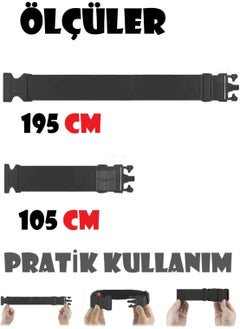 Sar 4 Pieces of Luggage Suitcase Seat Belts  - Image 3
