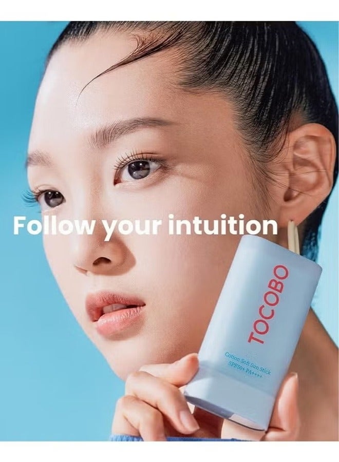 Tocobo Cotton Soft Sun Stick, Apply Sunscreen Stick, Hydrate, Oil control, Brighten and Lightweight SPF50+ PA++++ - 19g / 0.67oz - Image 3
