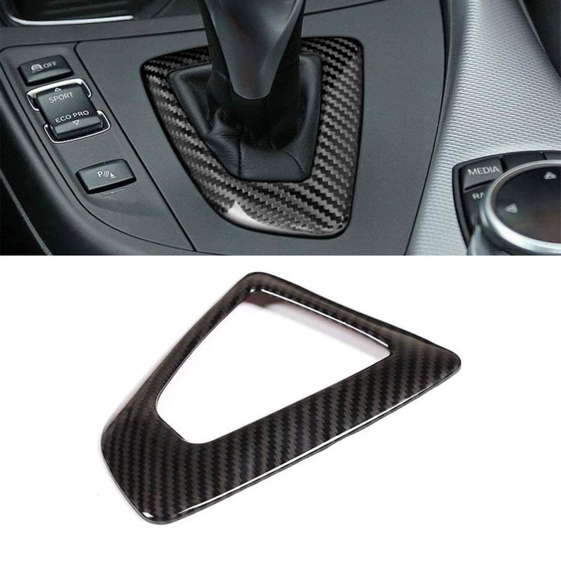WODOFO GDR Carbon Fiber Control Gear Box Shift Knob Panel Frame Cover Sticker Interior Trim Compatible with BMW F20 F21 F22 F23 F30 F34 F35 F32 F33 F36 1 2 3 4 Series 14-18 Accessories - Image 1