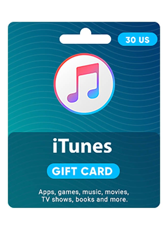 بطاقة هدايا iTunes بقيمة 30 دولارًا - الولايات المتحدة