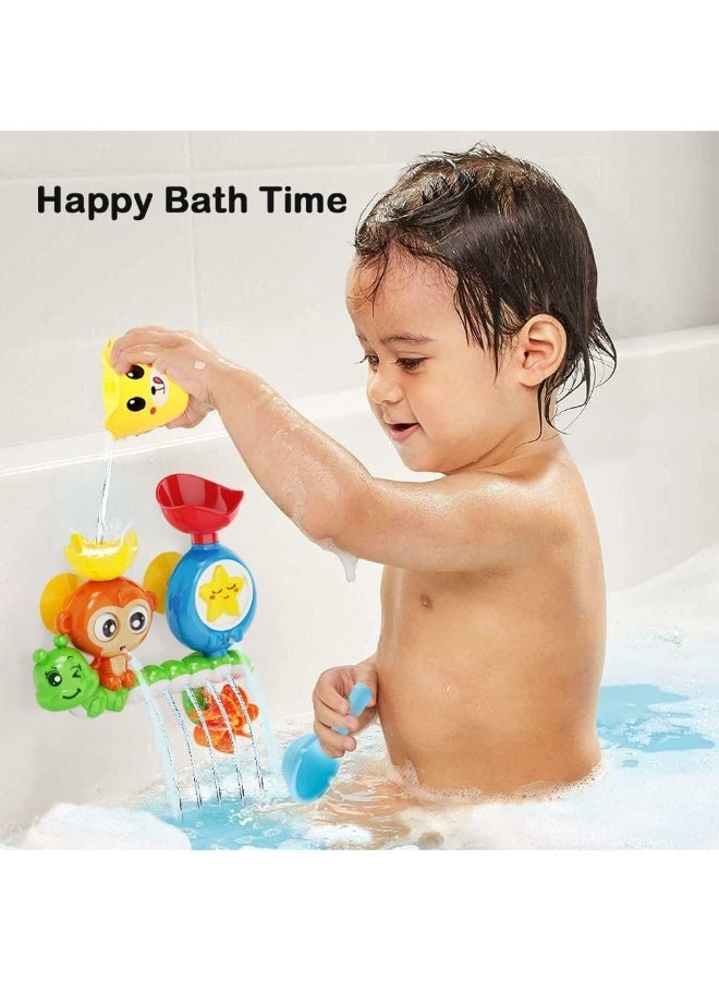 DIY HOME Baby Bath Toy for Toddlers 2-5 Years, Jungle Theme, Plastic Material, Spinning Gear & Googly Eyes, Bath Tub Toys for Kids - Image 2