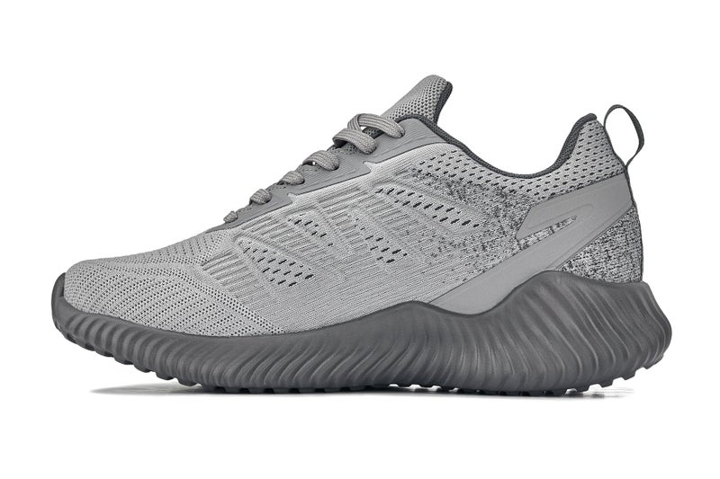 CALTO Men's Invisible Height Increasing Elevator Shoes - Cement/Pewter Ultra Lightweight Sporty Sneakers - 2.4 Inches Taller - Q221 - Size 8 D(M) US - Image 4