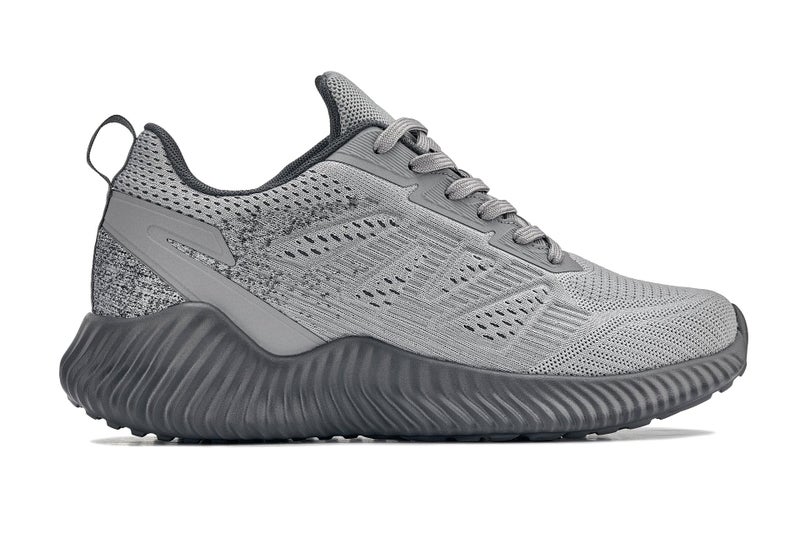 CALTO Men's Invisible Height Increasing Elevator Shoes - Cement/Pewter Ultra Lightweight Sporty Sneakers - 2.4 Inches Taller - Q221 - Size 8 D(M) US - Image 3