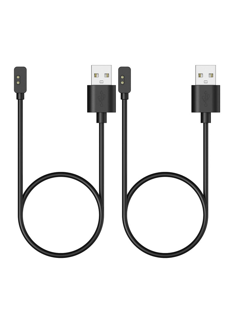 Captaintech 2Pcs Magnetic Charging Cable Compatible with Xiaomi Redmi Watch 3/Redmi Watch 2 Lite/Redmi Smart Band Pro/Mi Band 7 Pro, Portable Magnetic Replacement Charging Dock with 3.3FT/1M USB Charge Cable Cord - Image 1