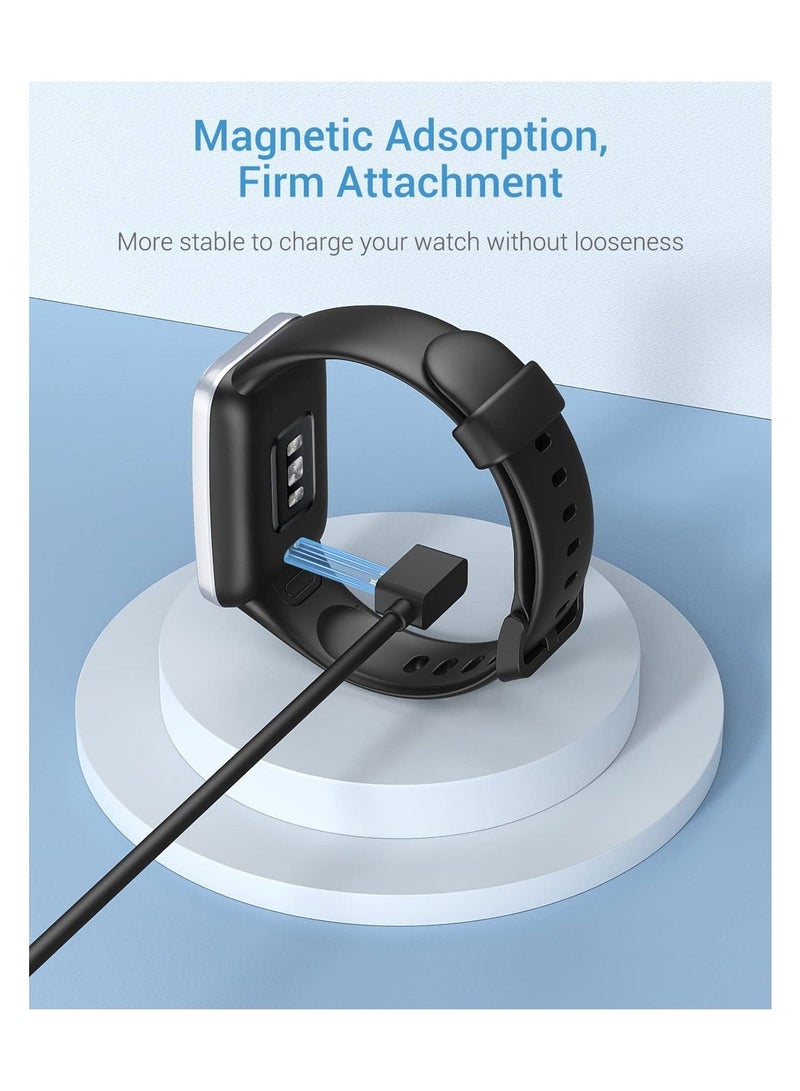 Captaintech 2Pcs Magnetic Charging Cable Compatible with Xiaomi Redmi Watch 3/Redmi Watch 2 Lite/Redmi Smart Band Pro/Mi Band 7 Pro, Portable Magnetic Replacement Charging Dock with 3.3FT/1M USB Charge Cable Cord - Image 3