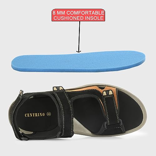 Centrino Men's 3252 Black Sandal_8 UK (3252-1) - Image 5
