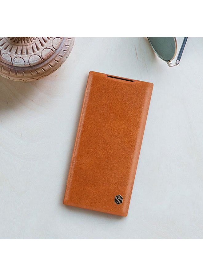 Nillkin Stylish Durable Slim Flip Wallet Case cover For Samsung Galaxy Note 20 Ultra Brown - Image 4