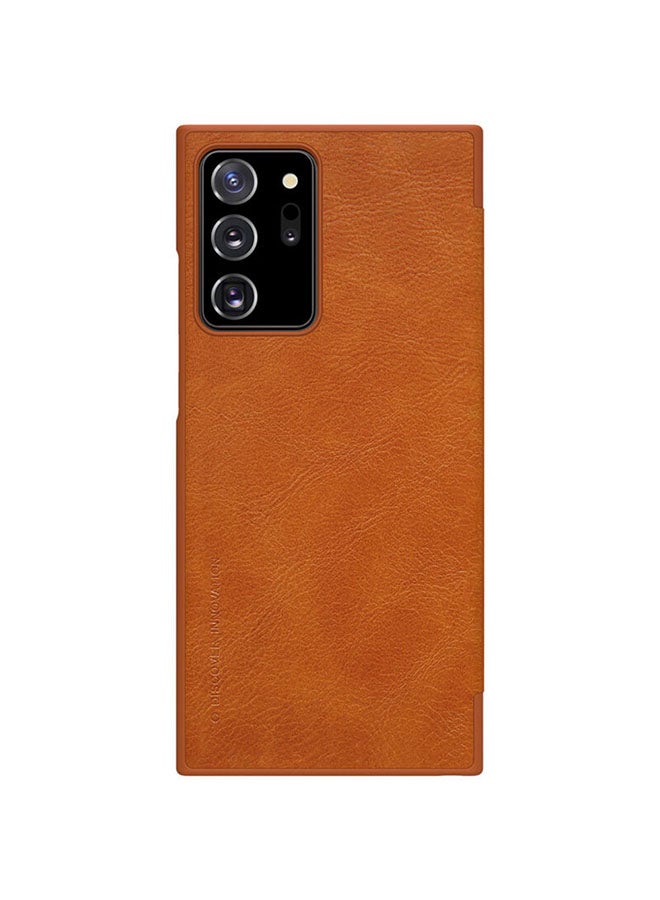 Nillkin Stylish Durable Slim Flip Wallet Case cover For Samsung Galaxy Note 20 Ultra Brown - Image 1