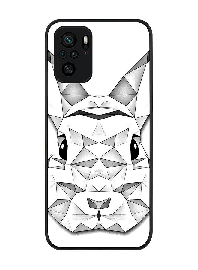 Stylizedd Rugged Black edge case for Redmi Note 10S/Redmi Note 10 4G Slim fit Soft Case Flexible Rubber Edges Anti Drop TPU Gel Thin Cover - Poly Bunny - Image 1