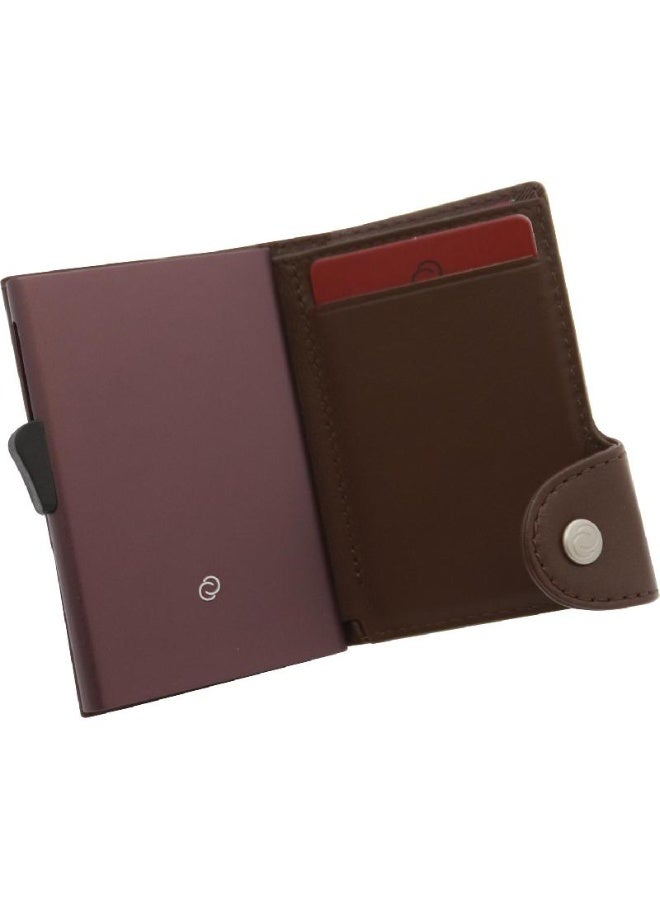 سي-سيكيور محفظة بطاقات كاجوال جلد بني - Image 2