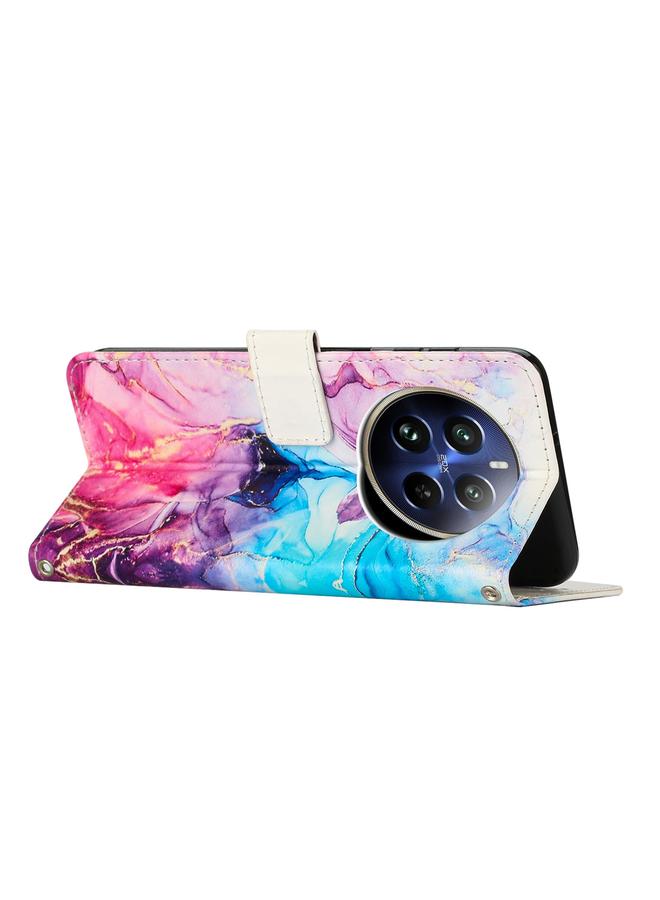 S-TOP Case For Realme 12 Pro / 12 Pro+ Painted Marble Pattern Leather Phone Case - Image 3