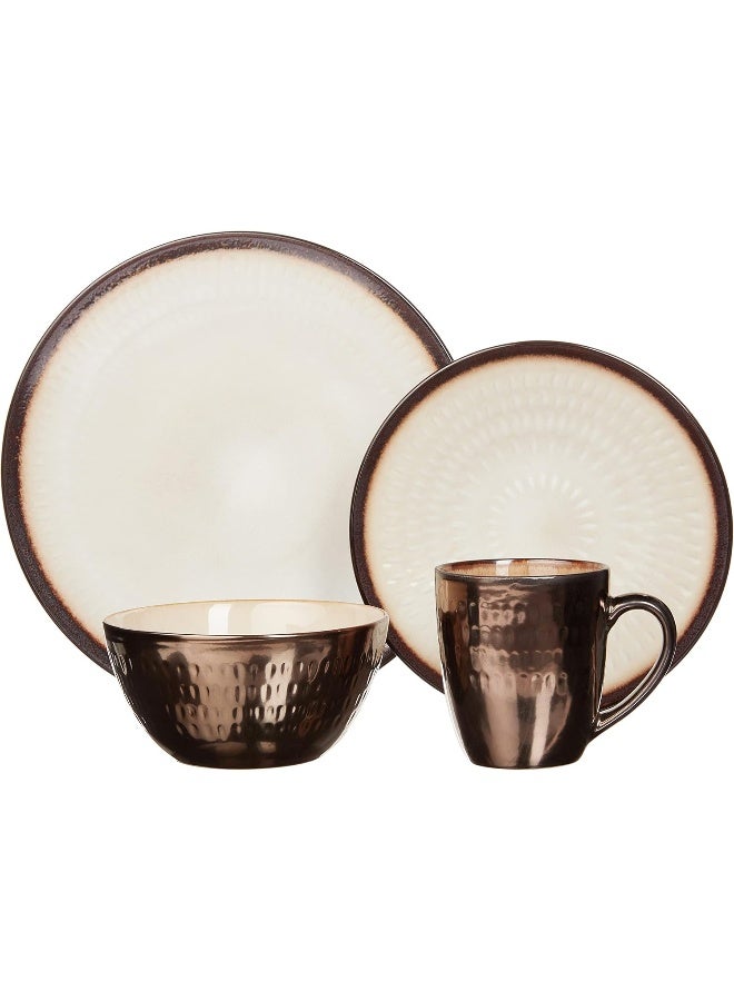 Gourmet Basics by Mikasa Anastasia Cream 16Piece Dinnerware Set Assorted - Image 2