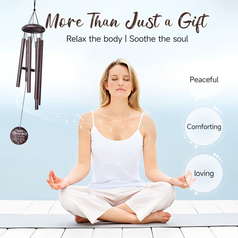 Synhonty Anniversary Wind Chimes Gifts For Him Her Romantic Anniversaries For Wife  Husband  Happy Anniversary Decorations - Image 4
