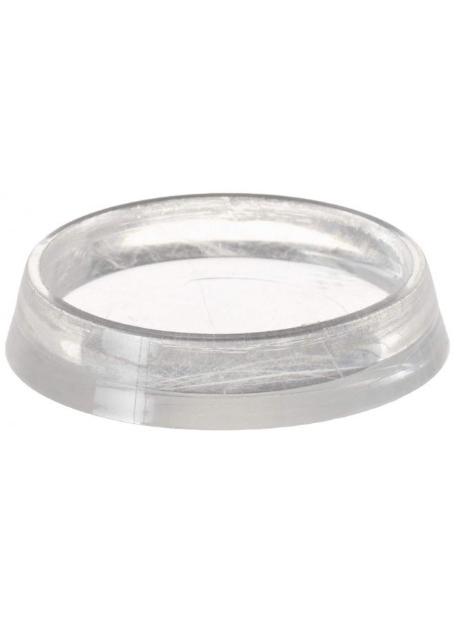 Shepherd Hardware Shepherd Hardware 9087 1-7/16-Inch Smooth Plastic Furniture Cups, Clear, 4-Pack  - Image 1