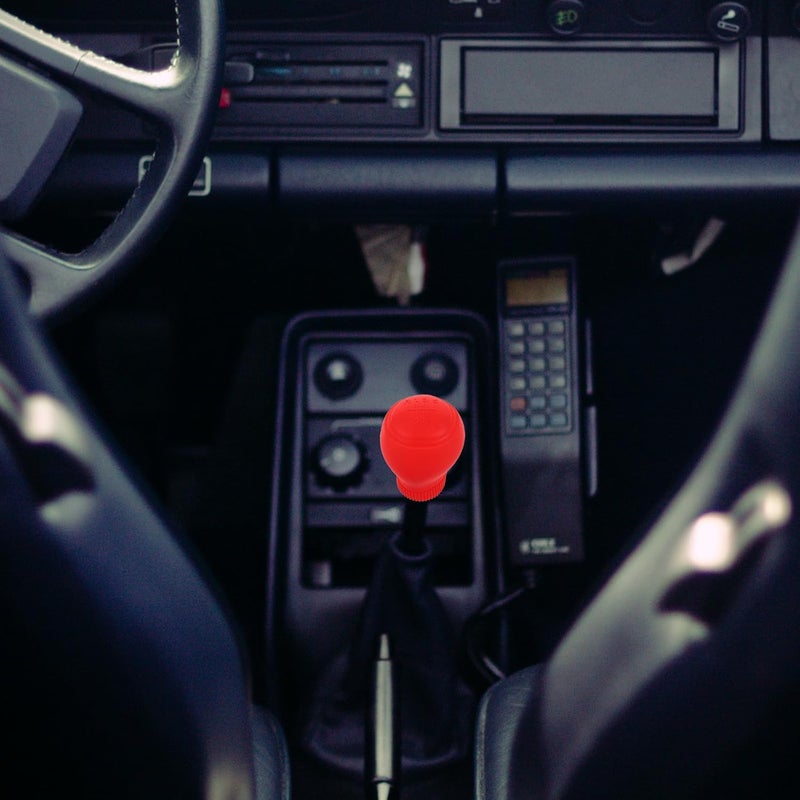 2pcs Red Silicone Gear Shift Knob Cover Universal Anti-Slip Wear-Resistant Car Gear Shift Protector for 5-Speed Manual Transmission Vehicle Interior Accessories - Image 5