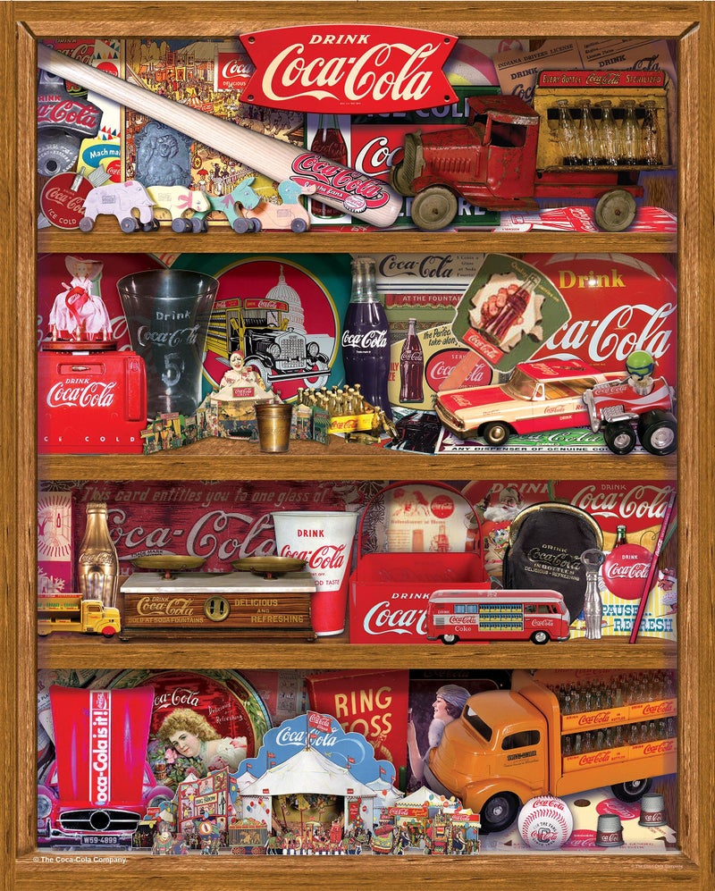 Springbok's 500 Piece Jigsaw Puzzle Coca-Cola A Collection - Made in USA - Image 1