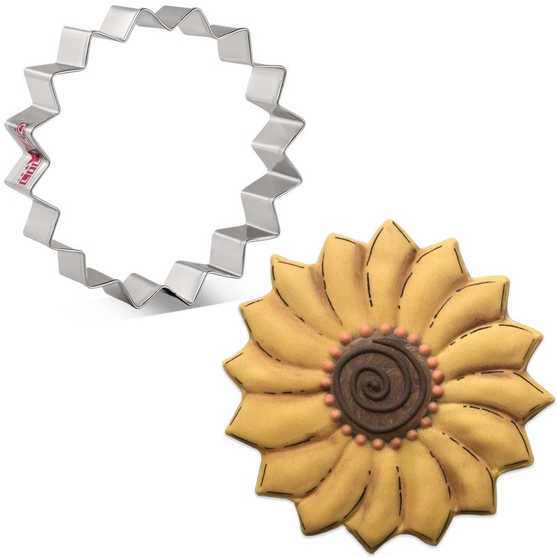 LILIAO Sunflower Cookie Cutter 38 x 38 inches Stainless Steel