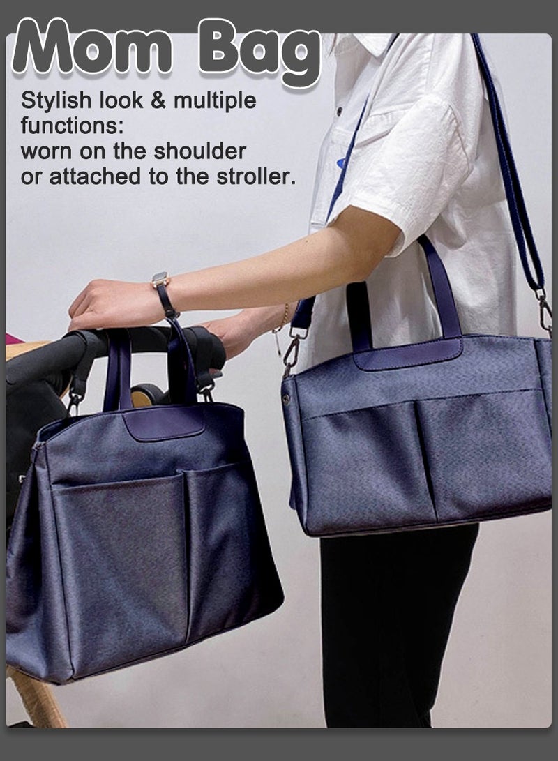 حقيبة أمومة متعددة الوظائف - حقيبة كتف مضادة للماء - حقيبة أم وطفل محمولة - حقيبة خروج عملية - Image 1