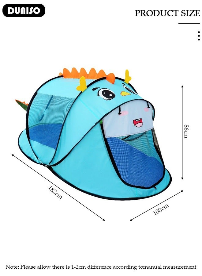 DUNISO Kids Play Tents Collapsible Tent for Girls Boys Children Play Fun Large Playhouse Pop Up Birthday Toys Indoor Outdoor Yard Beach Baby Travel Bed - Image 4
