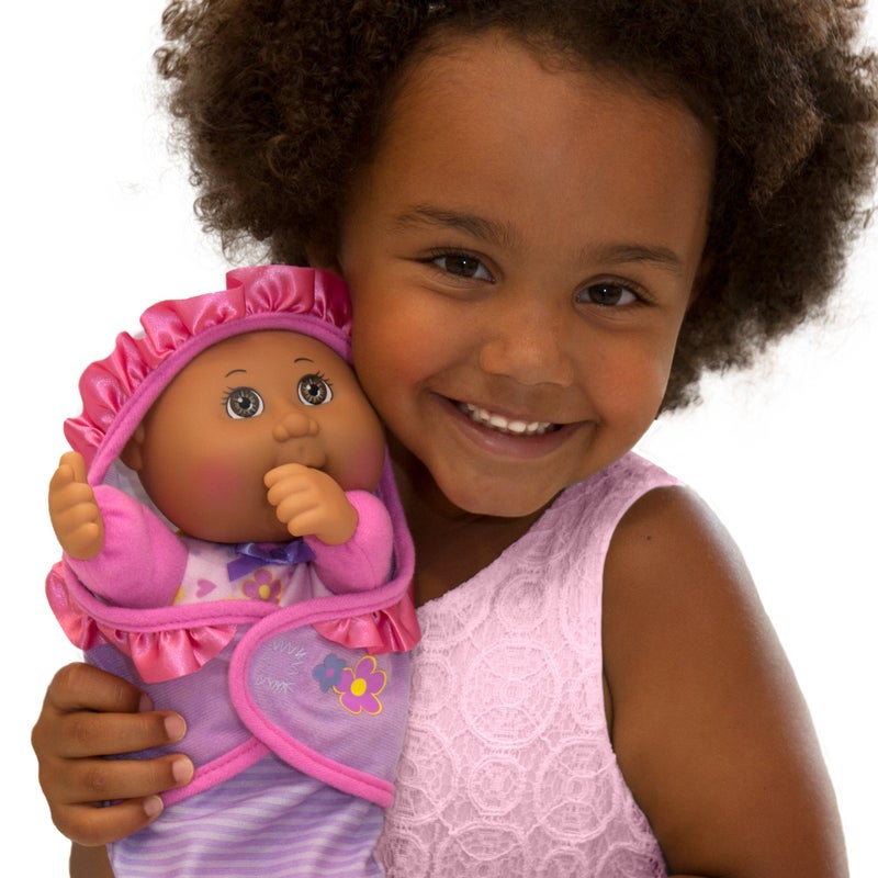 Cabbage Patch Kids Official, Newborn Baby African American Girl Doll - Comes with Swaddle Blanket and Unique Adoption Birth Announcement - Image 3