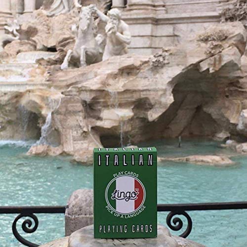LINGO Italian Lingo Playing Cards Travel Flashcards Learn Italian Vocabulary in A Fun Easy Way 52 Essential Translations - Image 5