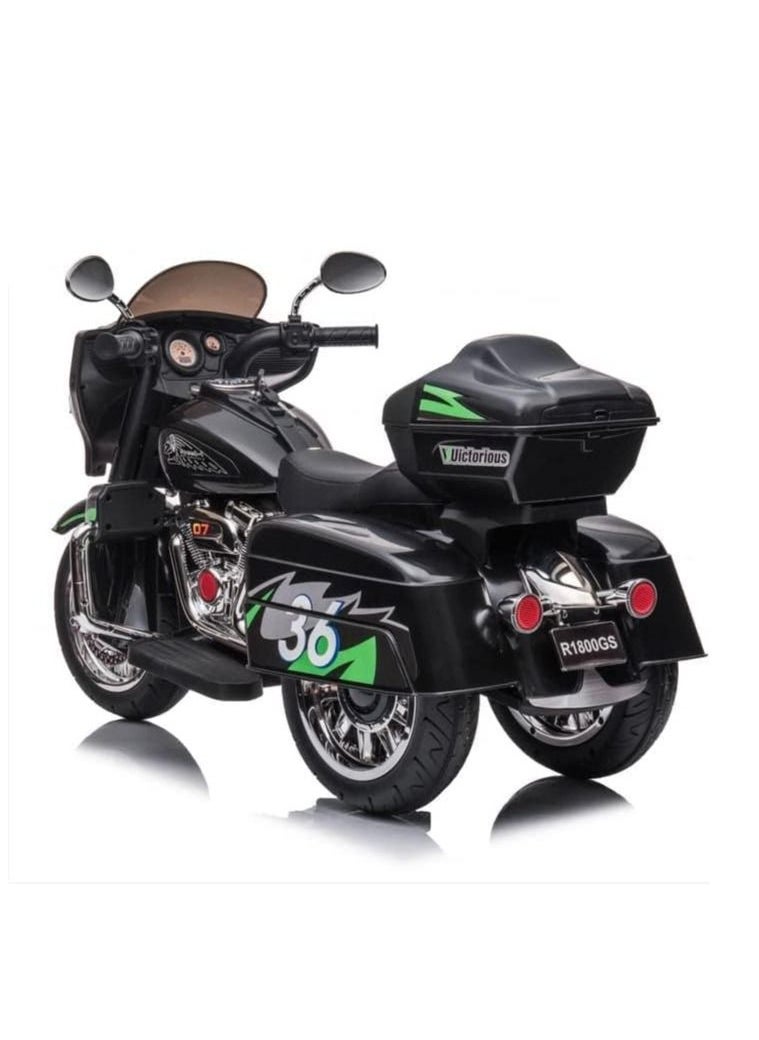 Ntech - NTECH New Electric Kids Bike with Light & Music | Baby Bike Ride On Toy Multi-function Rechargeable Battery Bike | electric Bike for Children to Drive 2 to 8 Years Boy/Girl, Green - Image 1