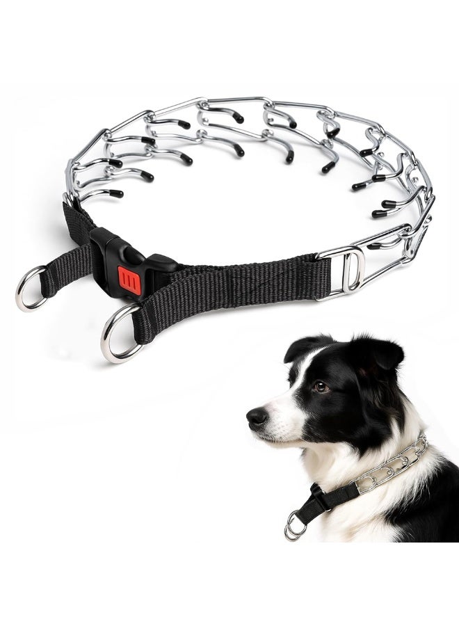 Generic Dog Prong Collar, Walking Adjustable Training Collar with Quick Release Buckle for Medium Dogs  - Image 1