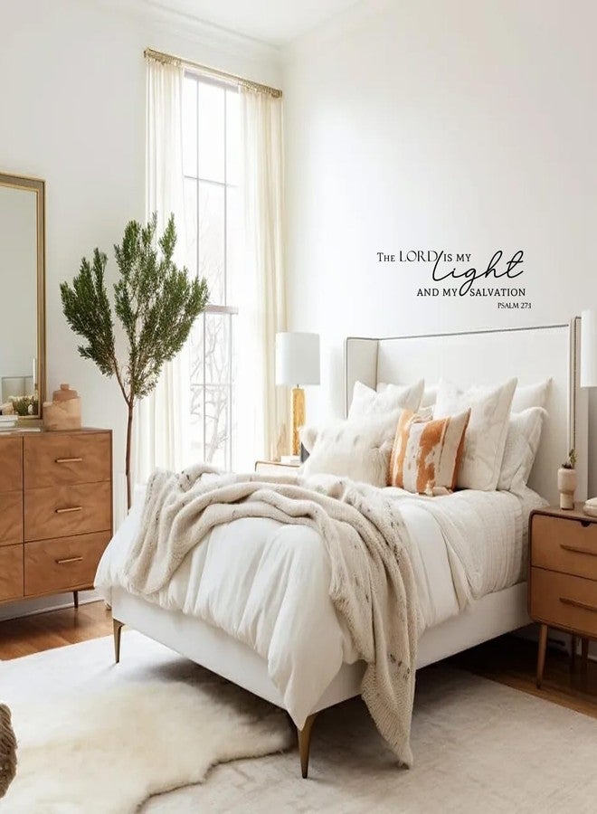 MOVANKRO The Lord is My Light and My Salvation Psalm 27:1- Christian Quotes Bible Verse Vinyl Wall Decal Sticker, Scripture Wall Art, Christian Gift, Religious Décor - Image 3