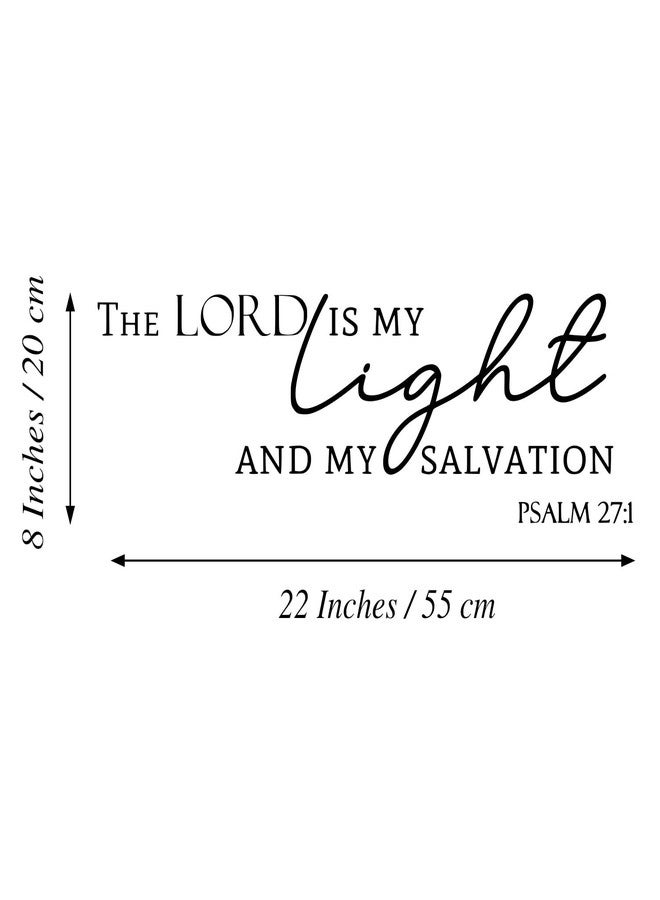 MOVANKRO The Lord is My Light and My Salvation Psalm 27:1- Christian Quotes Bible Verse Vinyl Wall Decal Sticker, Scripture Wall Art, Christian Gift, Religious Décor - Image 5