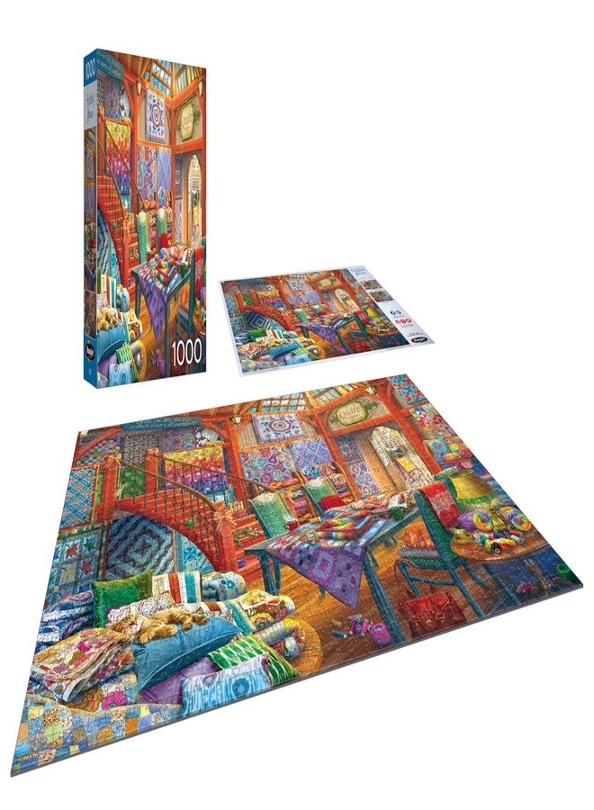 Rose Art Roseart - Hobby Haven - Quilt Shop - 1000 Piece Jigsaw Puzzle - Image 3