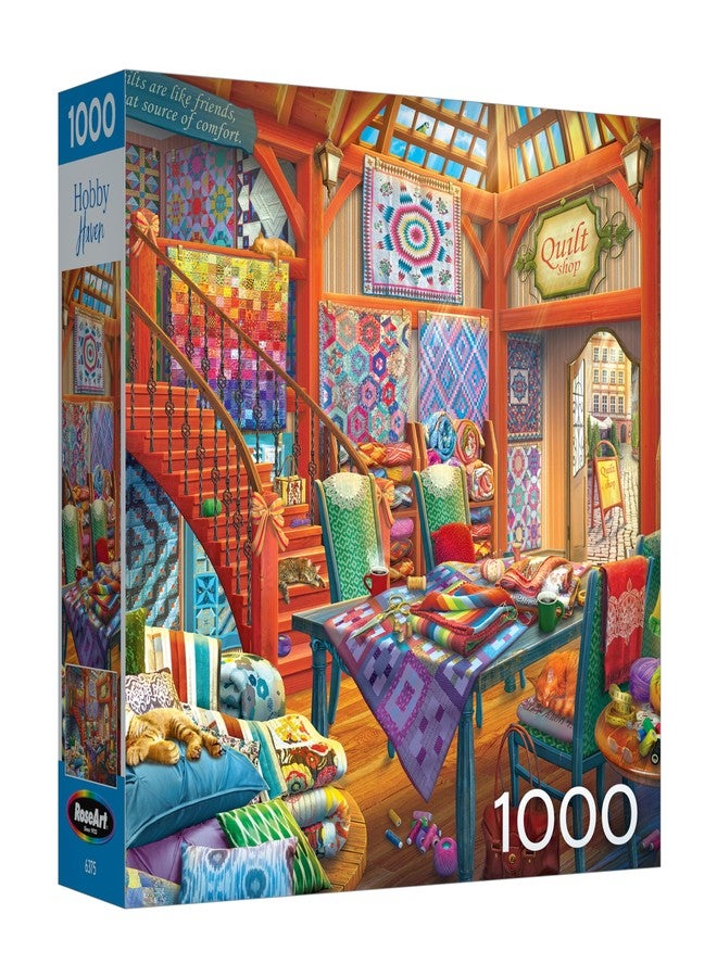 Rose Art Roseart - Hobby Haven - Quilt Shop - 1000 Piece Jigsaw Puzzle - Image 2