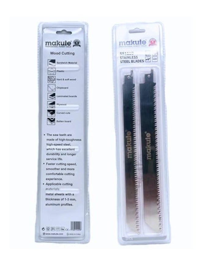makute SS111D  Metle Jigsaw Blades  Fast Cut and 2-Pack  for DIY Enthusiasts  Precision Cutting for  Metal Plastic Chipboard  Wood  Aluminum  and  Metals Sheets (1-3mm) - Image 2