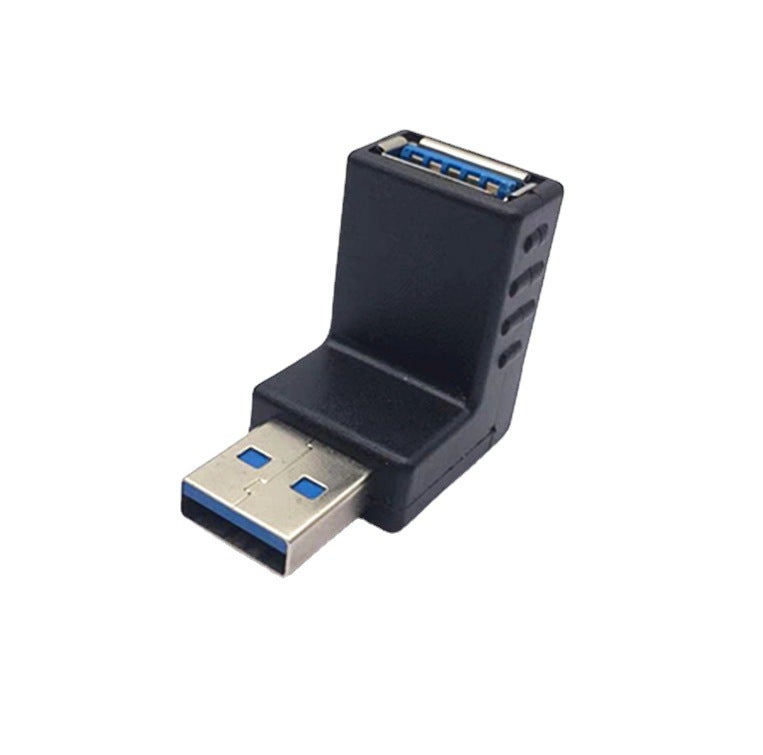 Usb Elbow Usb3.0 Adapter Usb Male To Female Extension Head Converter A Male To Af Female Left And Right Elbow - Image 4