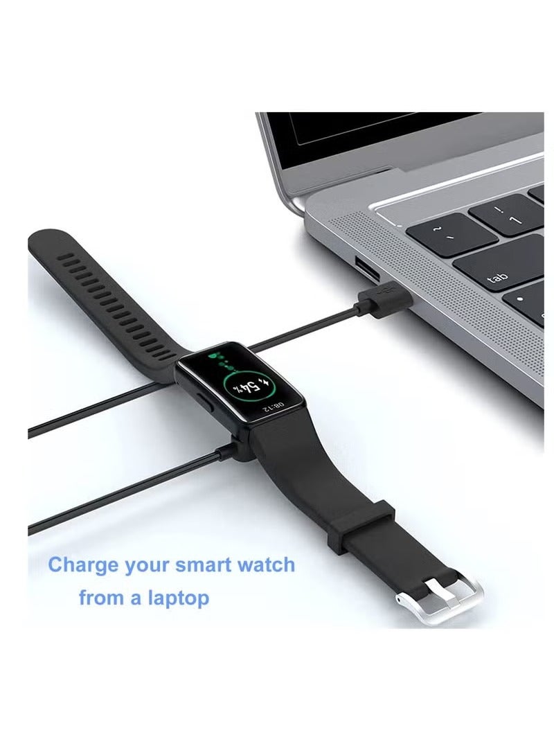 كينسو شاحن ساعة ذكية مغناطيسي USB 3.3 قدم كابل شحن متوافق مع YAMAY VeryFitPro SW023 ID205L SW021 ID205U ID205S SW025 Uwatch 3 3S 2 2S للاستخدام اليومي والمنزل والسفر - Image 2