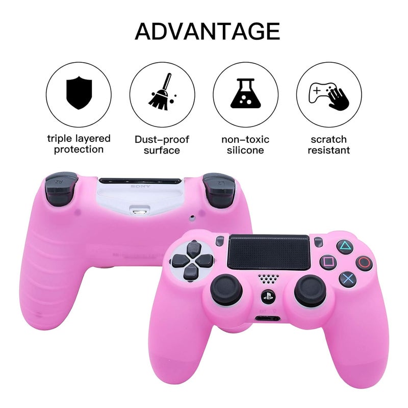 HLRAO Controller Skin Silicone Grip Protective Case Cover. (Pink) - Image 5