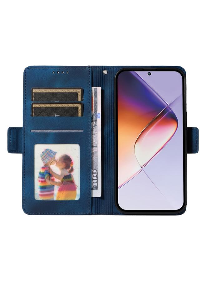 زبون جراب لهاتف Infinix Note 40 4G مصنوع من الجلد المنقوش بنقشة معينية مرصعة بالنجوم - Image 4