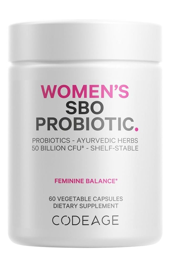 Codeage Women’s Probiotics Supplement 50 Billion CFUs Cranberries - Feminine Health 60 Capsules
