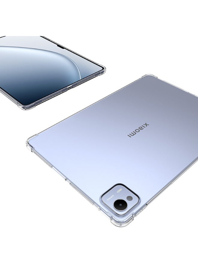 Case Compatible with Xiaomi Mi Pad 7 Ultra 14 inch 2025, Slim Case with Clear TPU Back, Air Cushion Protection Cover Supports Pencil - Image 3