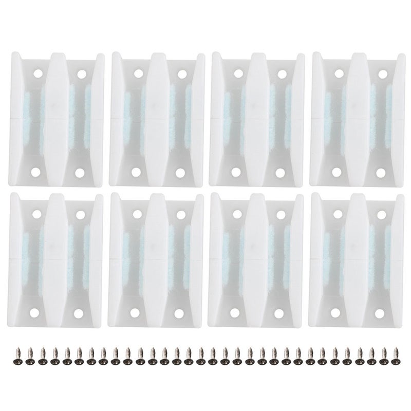8pcs Sliding Shower Door Bottom Guides Sliding Door Track Guides Shower Door Guides for Sliding Doors - Image 3