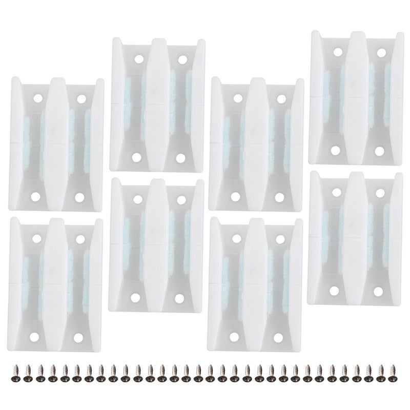 8pcs Sliding Shower Door Bottom Guides Sliding Door Track Guides Shower Door Guides for Sliding Doors - Image 1
