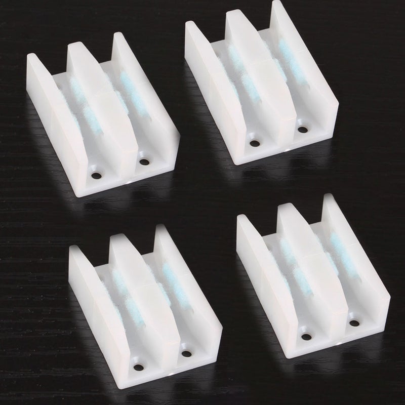 8pcs Sliding Shower Door Bottom Guides Sliding Door Track Guides Shower Door Guides for Sliding Doors - Image 4