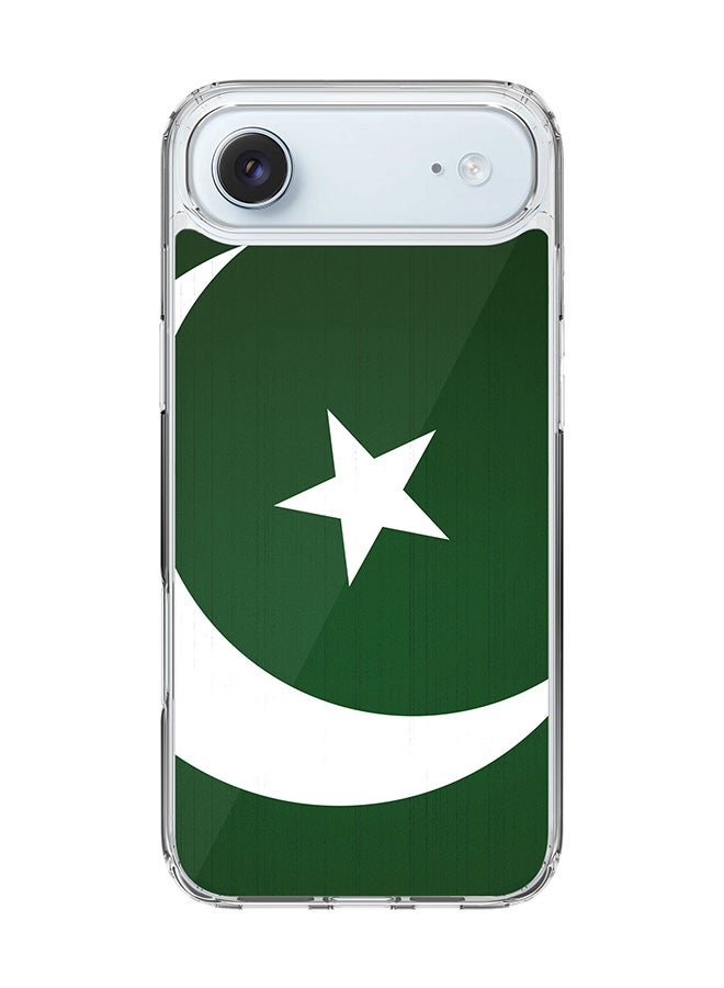 Stylizedd Classic Clear MagSafe Case for iPhone 17 Air , Hybrid Soft Case Flexible Edges Anti Drop TPU PC Gel Thin Transparent Cover [ Designed for iPhone 17 Air ] - Flag Of Pakistan Full Print
